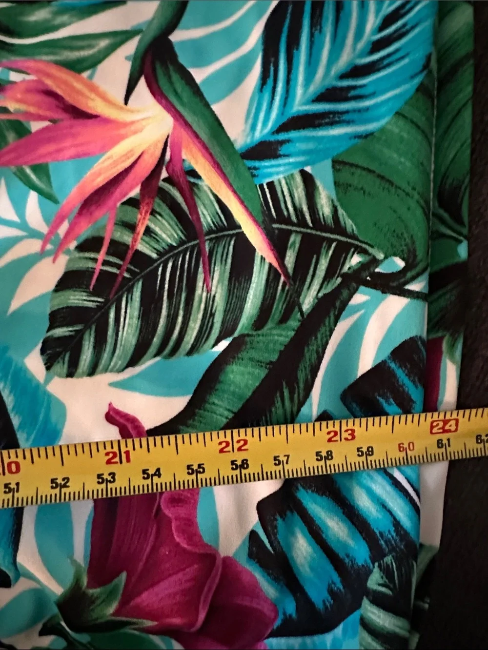Women’s croft & barrow Tropical Floral Tankini Top in Mint and Pink Plus 16 - Picture 9 of 9